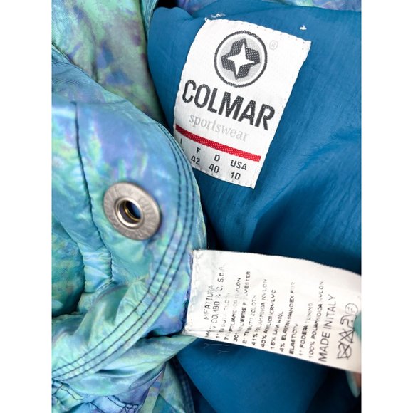 Colmar Sportswear Vintage Ski Snow Suit Jumpsuit Stirrups 80's 90's NEW Italian - Picture 4 of 5